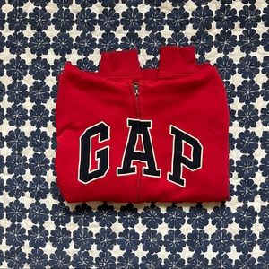 Red GAP Zip Up Hoodie/Sweater